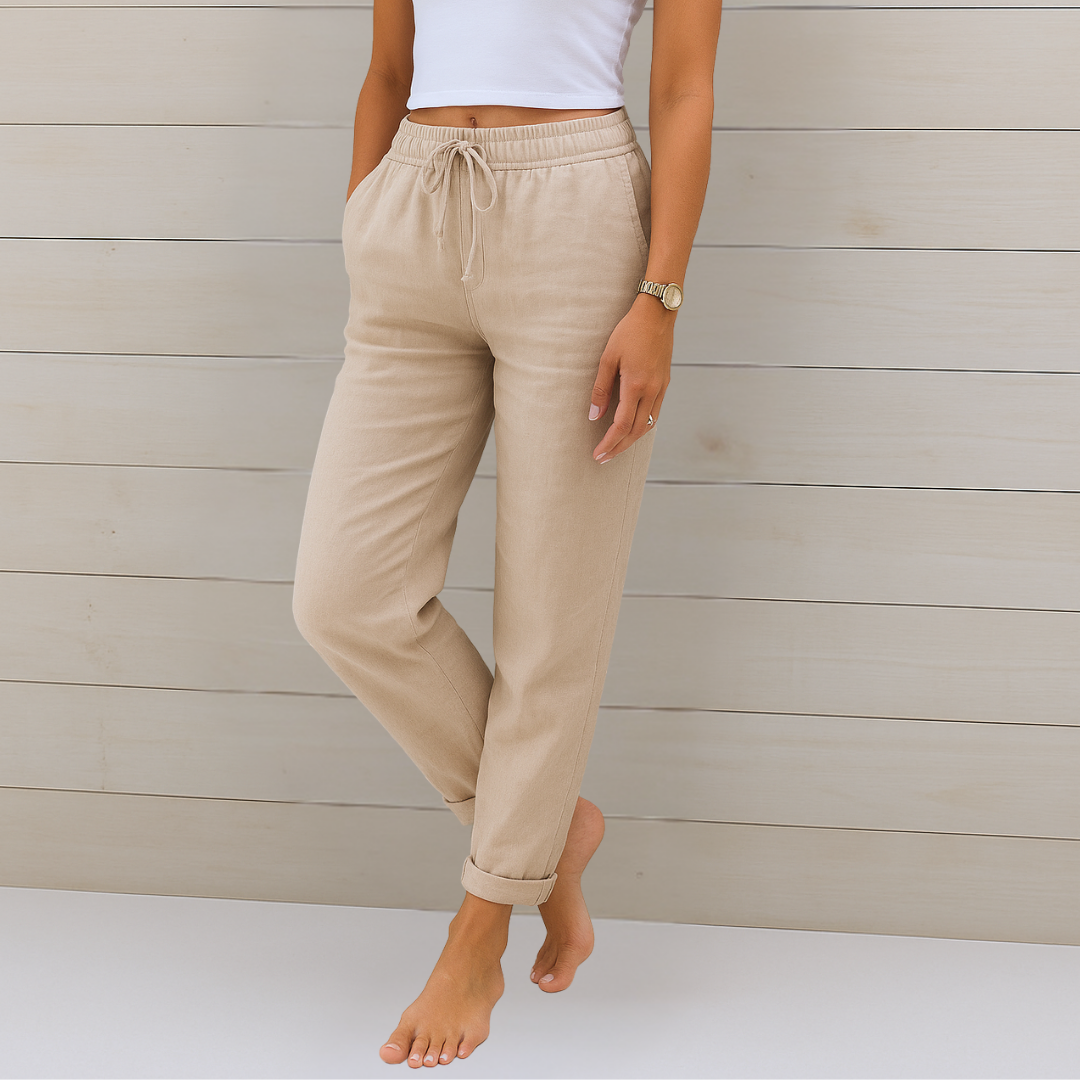 Maylora | Premium Breathable Linen Stretch Trousers