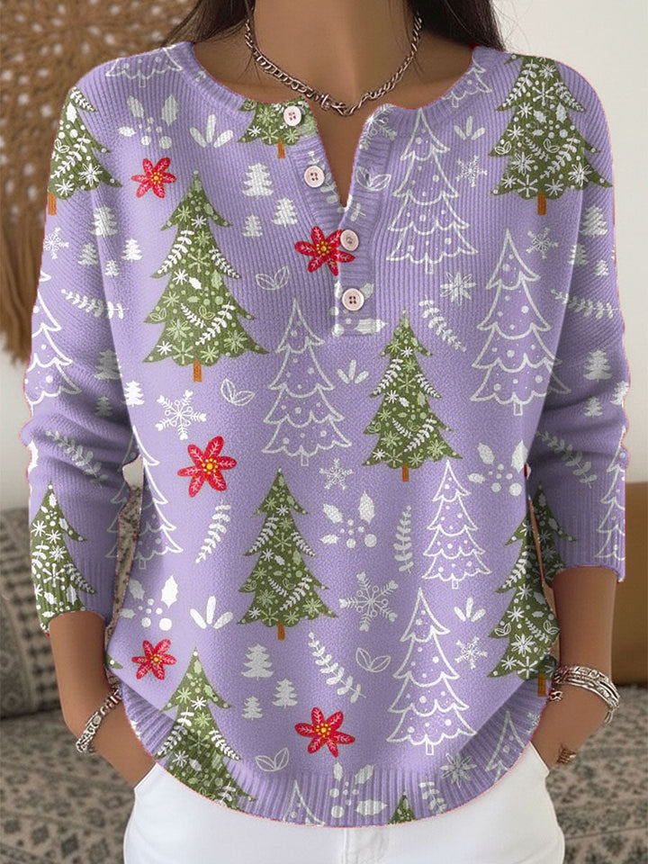 Sofie | Christmas Sweater with Buttons