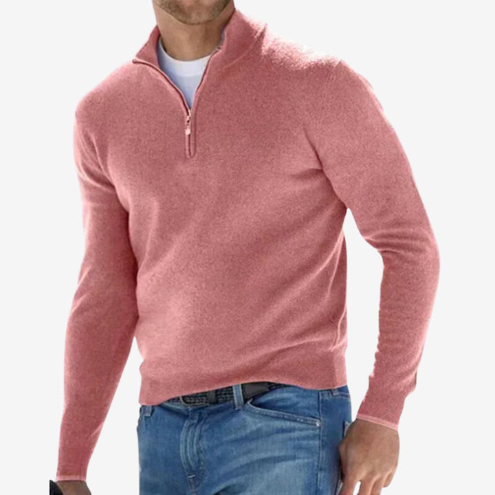 Jason | Italian Men’s Sweater with Zipper